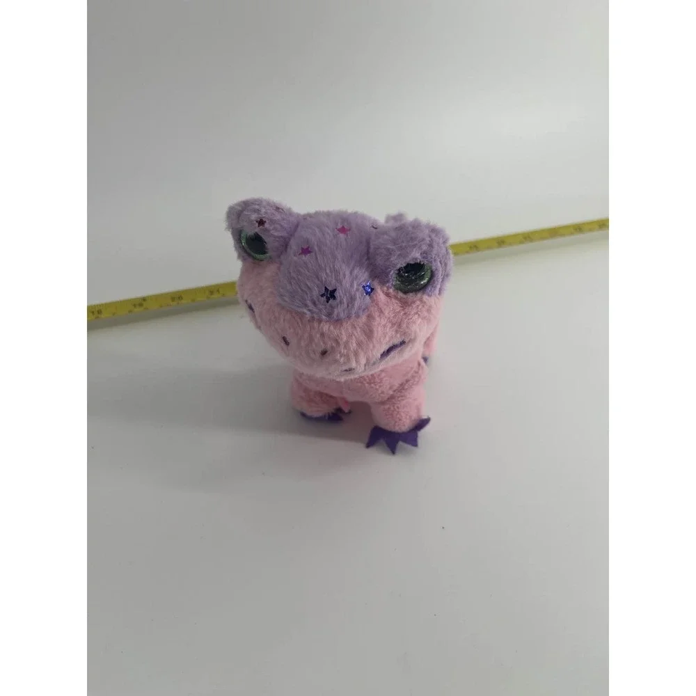 Pink Purple Dragon Plush Toy Sparkle‎ Glitter makes noise and moves